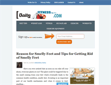 Tablet Screenshot of dailyfitnesstips4u.com